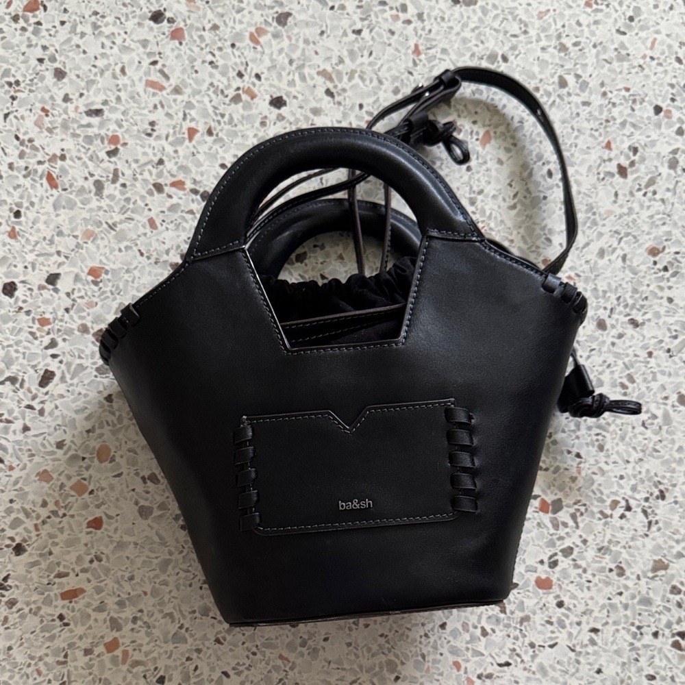 ba&sh Black OPHELIA Small Bag